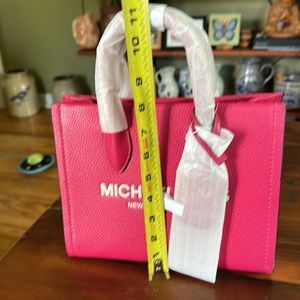 Michael Kors Mirella Pink Satchel w/ cross body strap